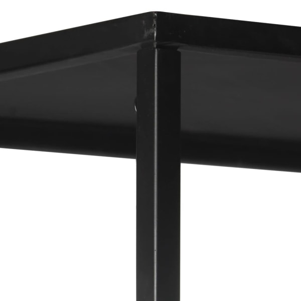 vidaXL Bokhylla 80x35x180 cm grovt mangoträ och järn Brun