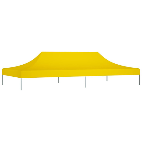 vidaXL Tak till partytält 6x3 m gul 270 g/m² Gul