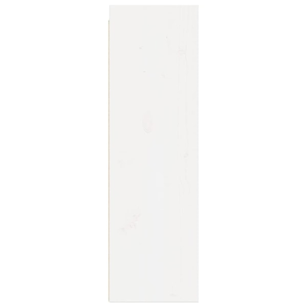 vidaXL Väggskåp vit 30x30x100 cm massiv furu Vit