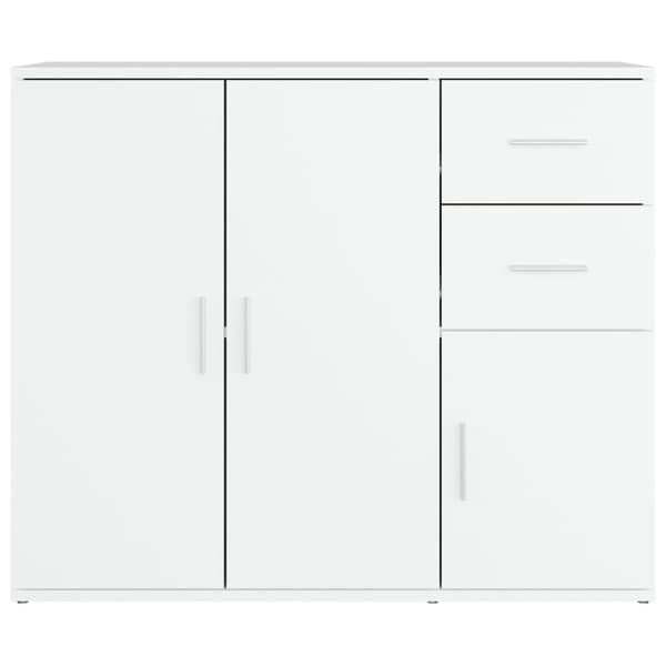 vidaXL Byrå vit 91x29,5x75 cm konstruerat trä Vit