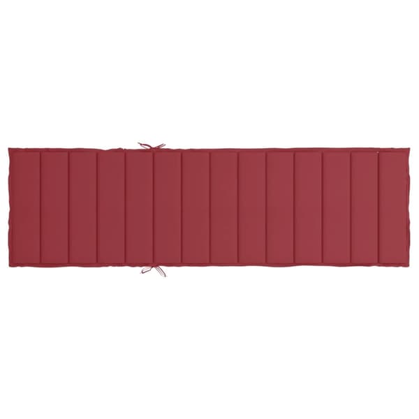 vidaXL Solsängsdynor Oxford tyg (100% polyester) Vinröd Röd