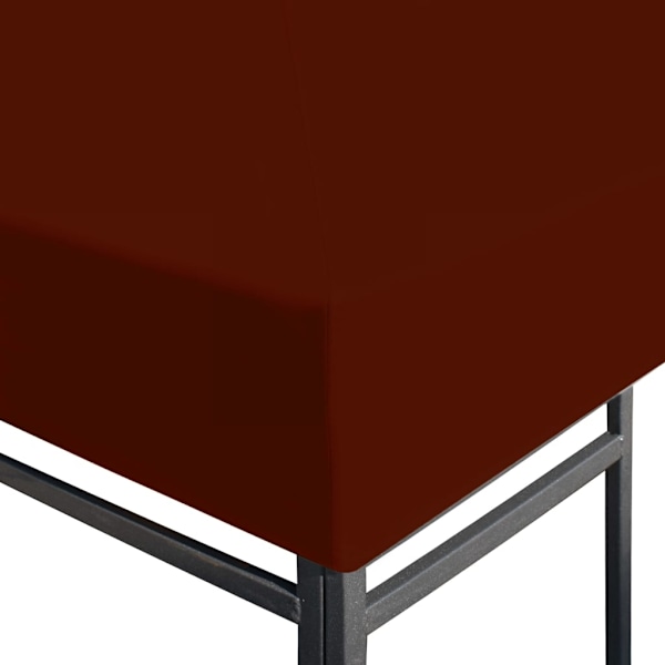 vidaXL Paviljongtak 310 g/m² 3x3 m terrakotta Brun