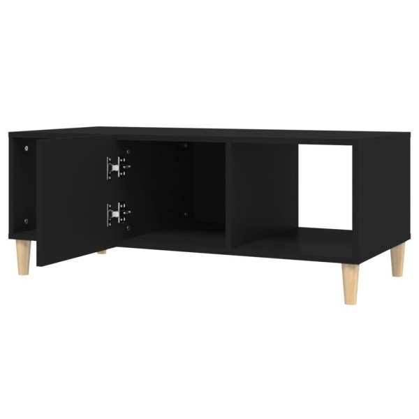 vidaXL Soffbord svart 102x50x40 cm konstruerat trä Svart