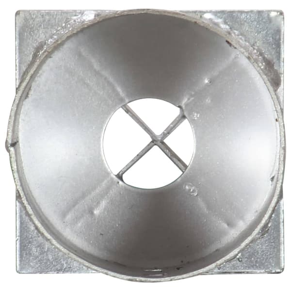 vidaXL Jordspett 2 st silver 10x76 cm galvaniserat stål