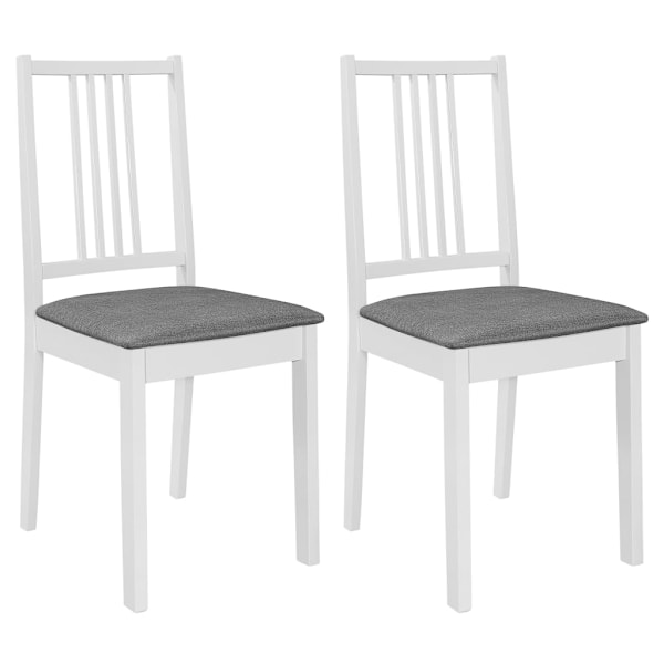 vidaXL Matgrupp 3 delar MDF vit Vit