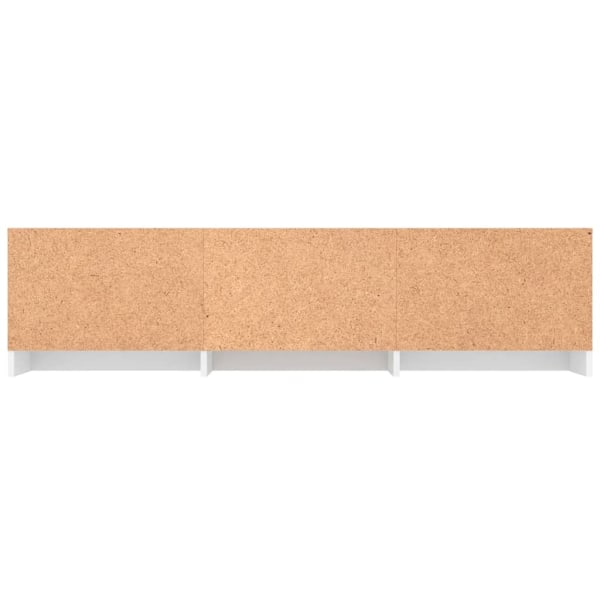 vidaXL Tv-bänk vit 140x40x35,5 cm konstruerat trä Vit