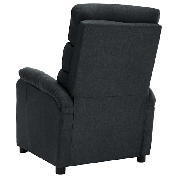 vidaXL Reclinerfåtölj mörkgrå tyg grå