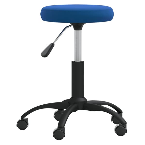vidaXL Massagepall blå sammet Blå