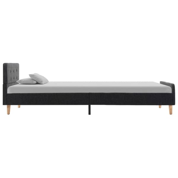 vidaXL Sängram mörkgrå säckväv 100x200 cm grå