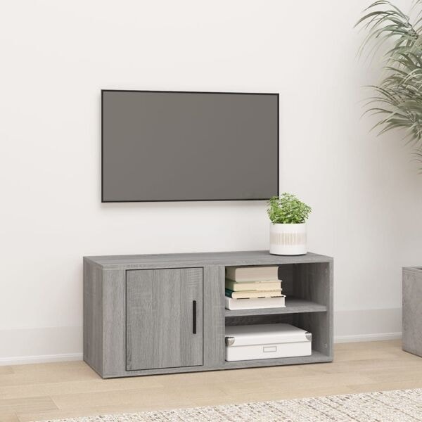vidaXL TV-skåp grå sonoma 80x31,5x36 cm konstruerat trä Grå