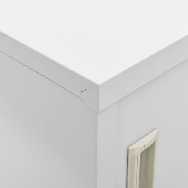 vidaXL Förvaringsskåp 2 st ljusgrå 90x45x92,5 cm stål grå