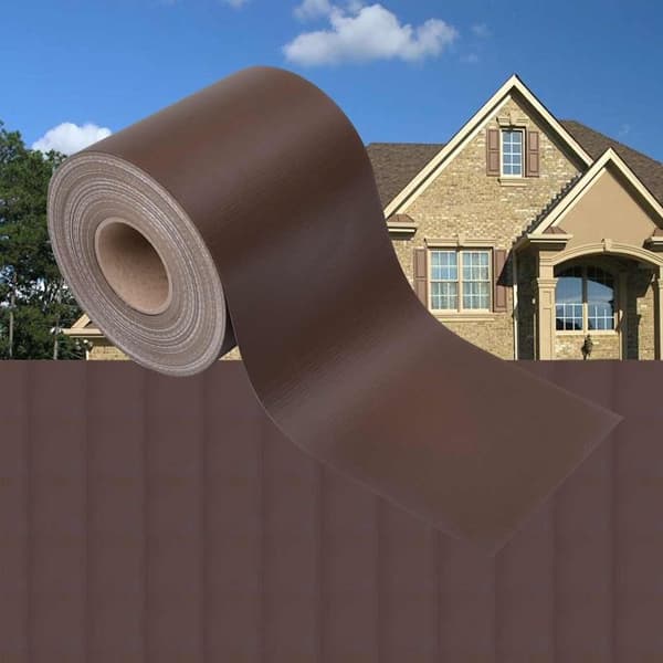 vidaXL Insynsskyddslist PVC 70x0,19 m Brun Brun