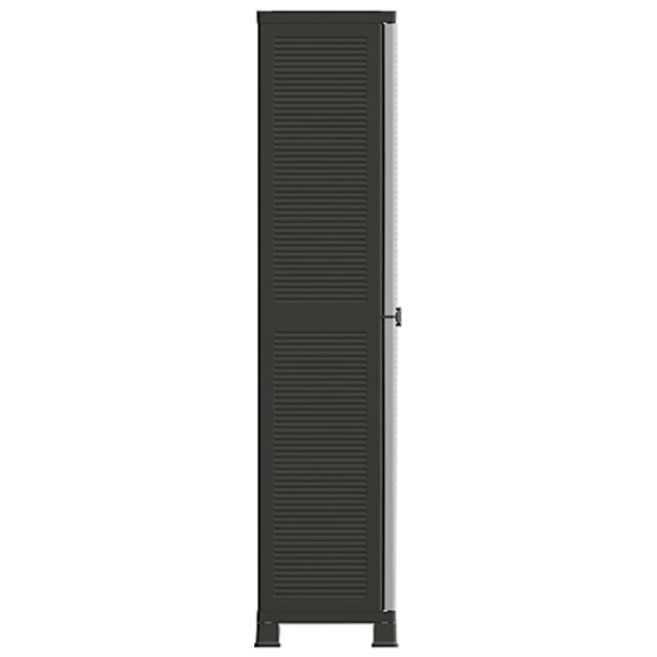 vidaXL Plastskåp 68x39x171,5 cm grå