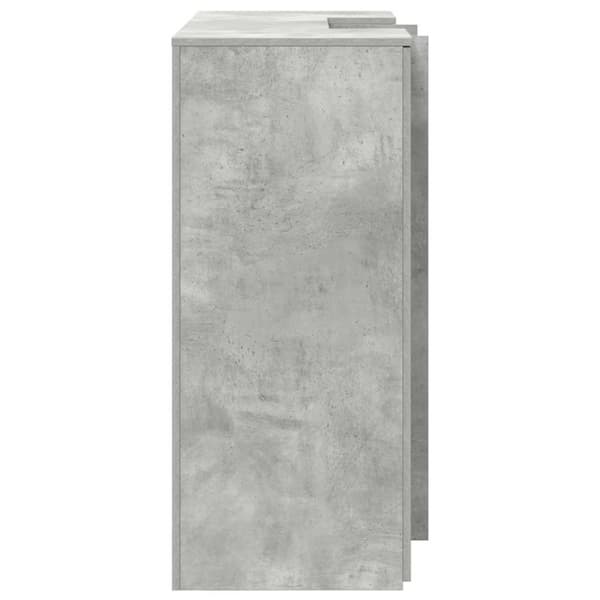 vidaXL Receptionsdisk betonggrå 135x50x103,5 cm konstruerat trä Grå