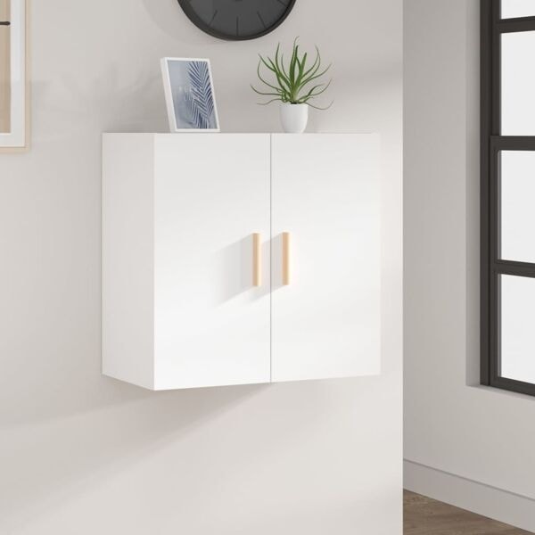 vidaXL Väggskåp vit 60x30x60 cm konstruerat trä Vit