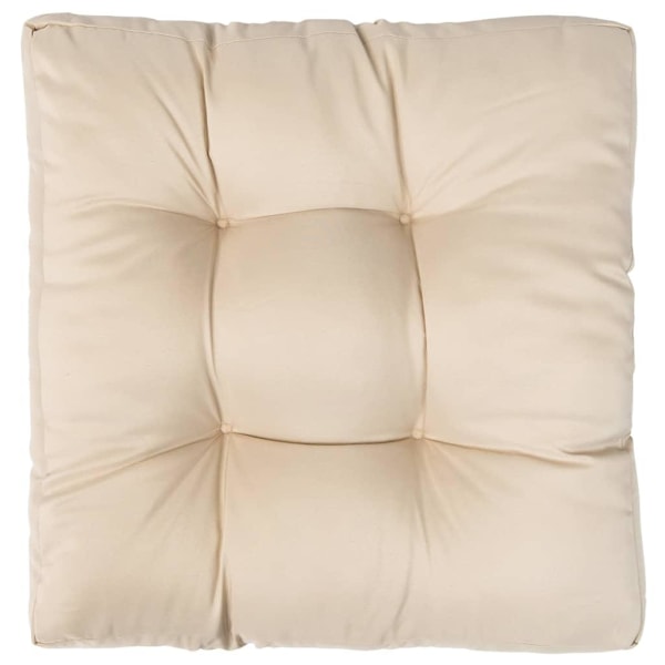 vidaXL Palldyna sandvit 58x58x10 cm tyg Beige