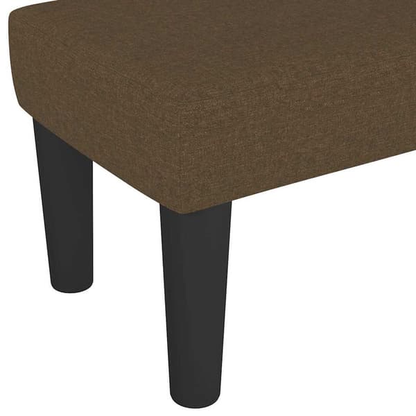 vidaXL Bänk mörkbrun 100x30x30 cm tyg Brun