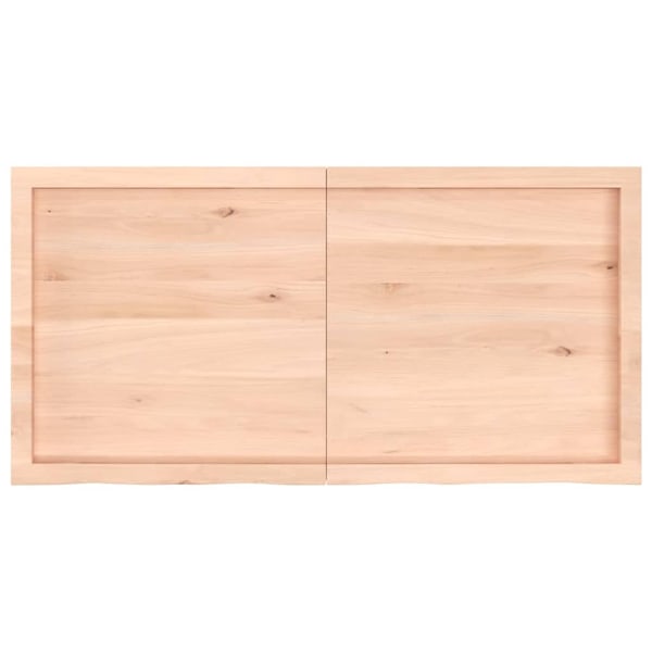 vidaXL Bordsskiva 120x60x(2-4) cm obehandlad massiv ek Brun