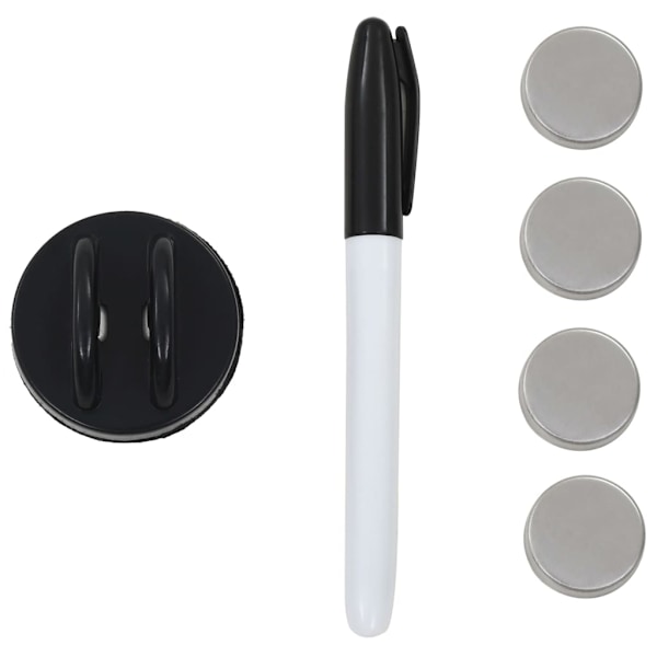 vidaXL Whiteboard magnetisk väggmonterad glas 100x60 cm Vit