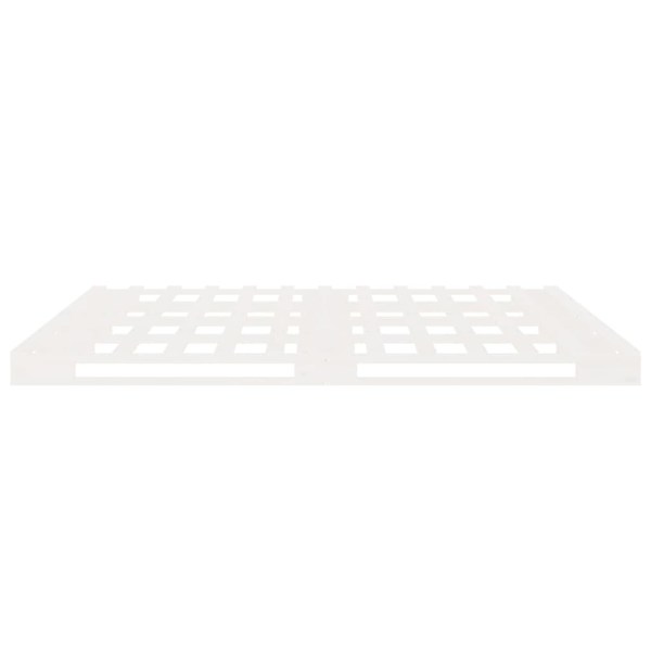 vidaXL Sängram vit 120x200 cm massiv furu Vit