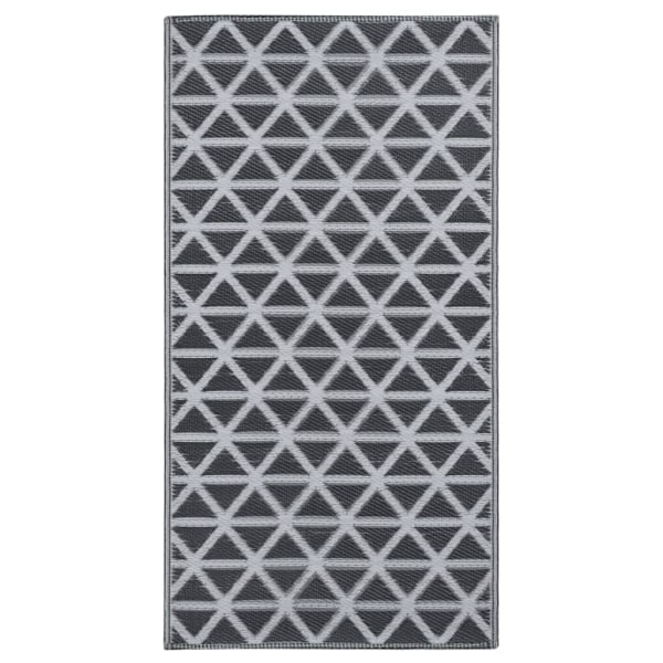 vidaXL Utomhusmatta ARAKIL svart 120x180 cm PP Svart