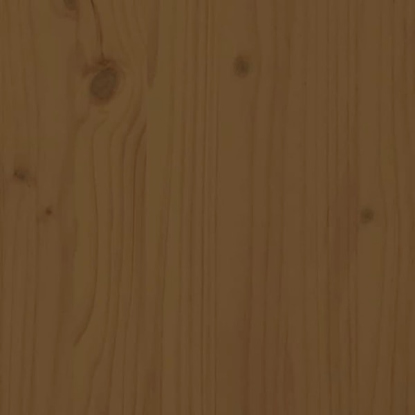 vidaXL Sänggavel honungsbrun 186x4x100 cm massiv furu Brun