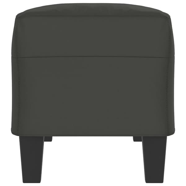 vidaXL Bänk Mörkgrå 100x35x41 cm mikrofibertyg Grå
