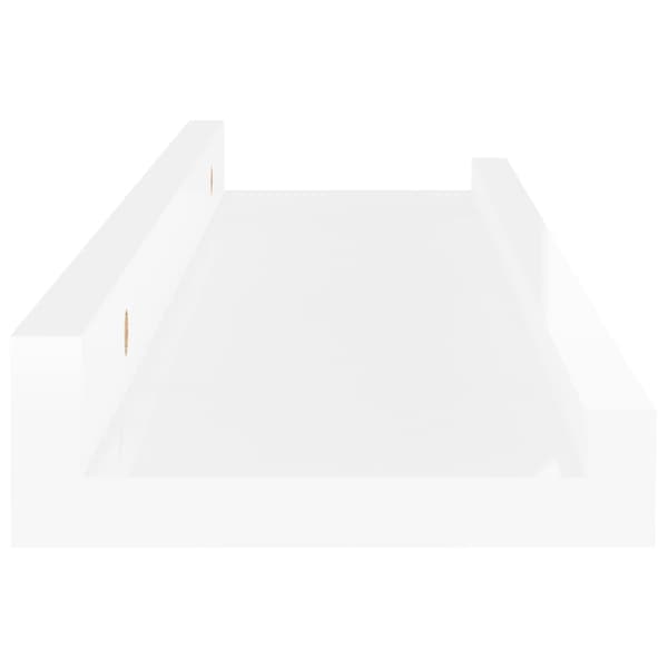 vidaXL Vägghyllor 4 st vit högglans 40x9x3 cm Vit