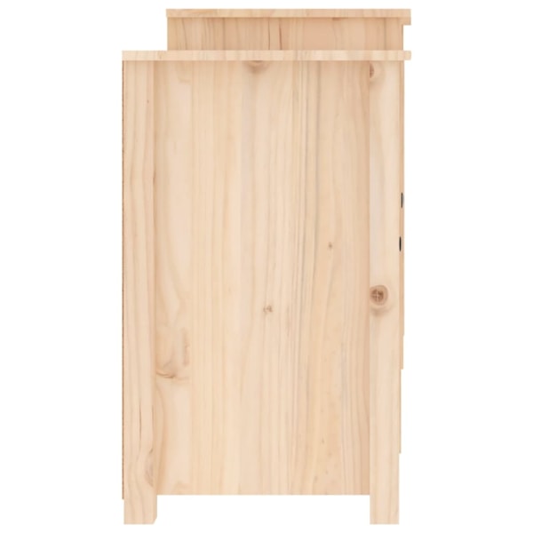 vidaXL Skänk 164x37x68 cm massiv furu Brun