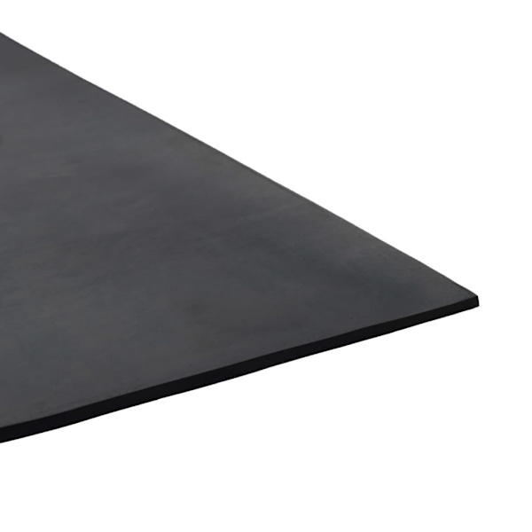 vidaXL Halkfri matta 1,2x2 m 3 mm jämn Svart