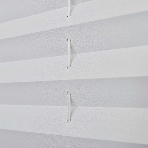 vidaXL Plisségardin 110x100 cm vit Vit