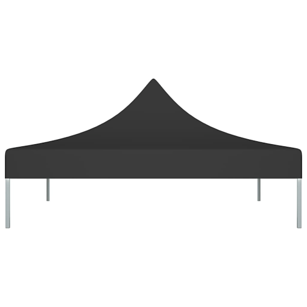 vidaXL Tak till partytält 3x3 m svart 270 g/m² Svart