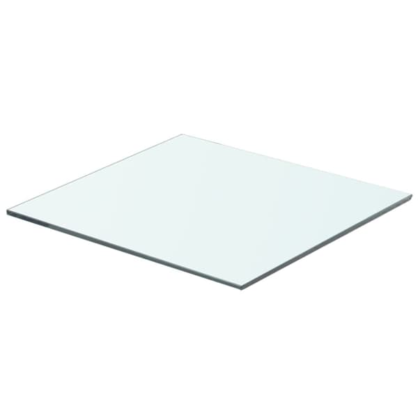 vidaXL Hyllplan 2 st glas genomskinlig 40x30 cm Transparent