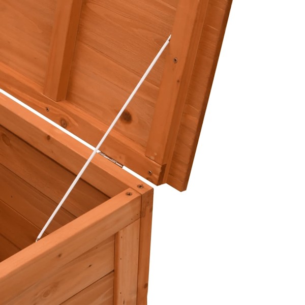 vidaXL Dynbox brun 150x50x56,5 cm massivt granträ Brun