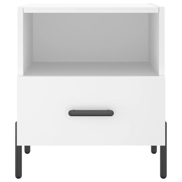 vidaXL Sängbord 2 st vit 40x35x47,5 cm konstruerat trä Vit