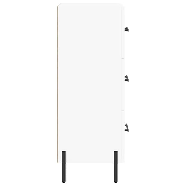 vidaXL Skänk vit 34,5x34x90 cm konstruerat trä Vit