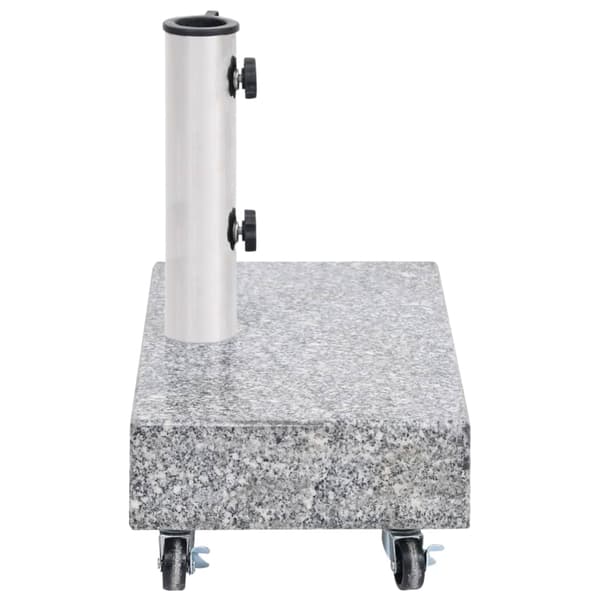 vidaXL Parasollfot ljusgrå 45x25x8,3 cm granit grå