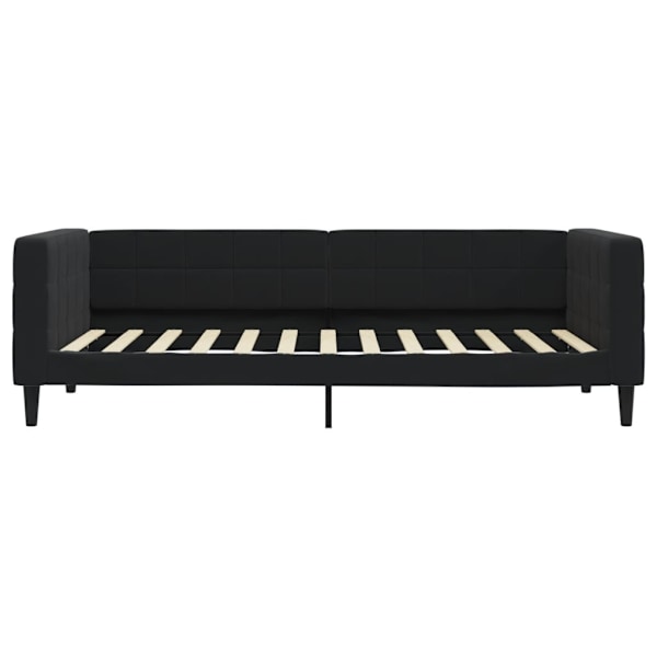 vidaXL Dagbädd utdragbar svart 90x200 cm sammet Svart