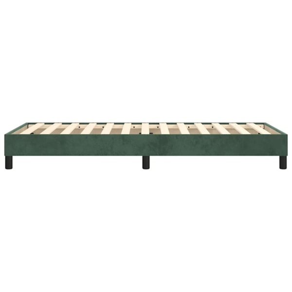 vidaXL Sängram utan madrass mörkgrön 90x200 cm sammet Grön