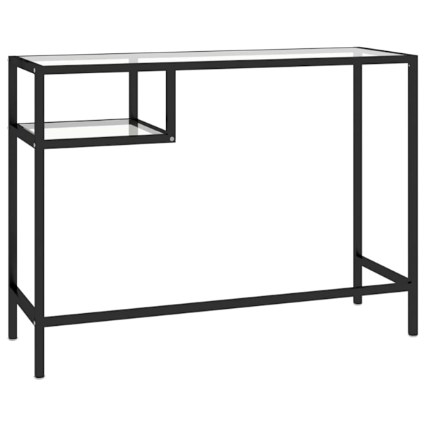 vidaXL Datorbord genomskinlig 100x36x74 cm glas Transparent