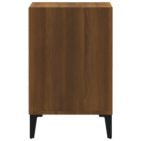 vidaXL Tv-bänk brun ek 100x35x55 cm konstruerat trä Brun