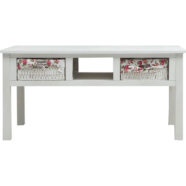 vidaXL Soffbord vit 99,5x60x48 cm trä Vit