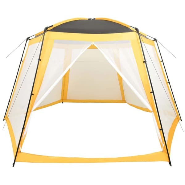 vidaXL Pooltält tyg 500x433x250 cm gul Gul