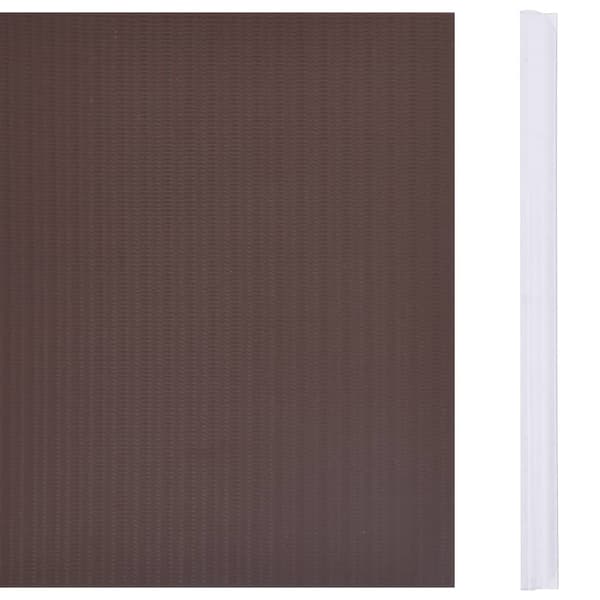vidaXL Insynsskyddslist PVC 70x0,19 m Brun Brun