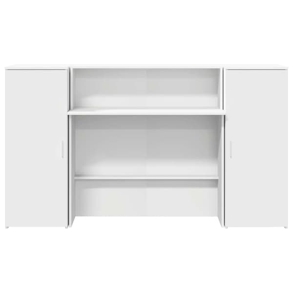 vidaXL Receptionsdisk vit 180x50x103,5 cm konstruerat trä Vit