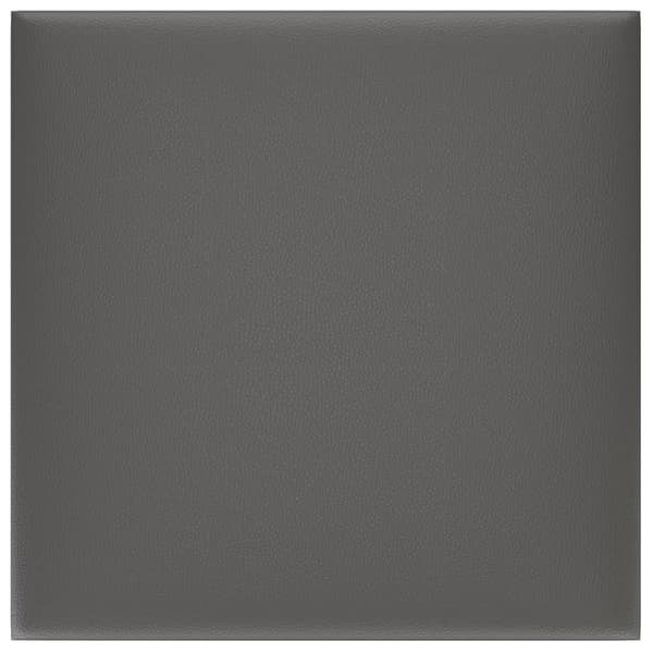 vidaXL Väggpaneler 12 st grå 30x30 cm konstläder 1,08 m² Grå