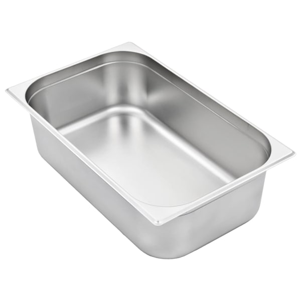 vidaXL Gastronormkantiner 2 st GN 1/1 150 mm rostfritt stål Silver
