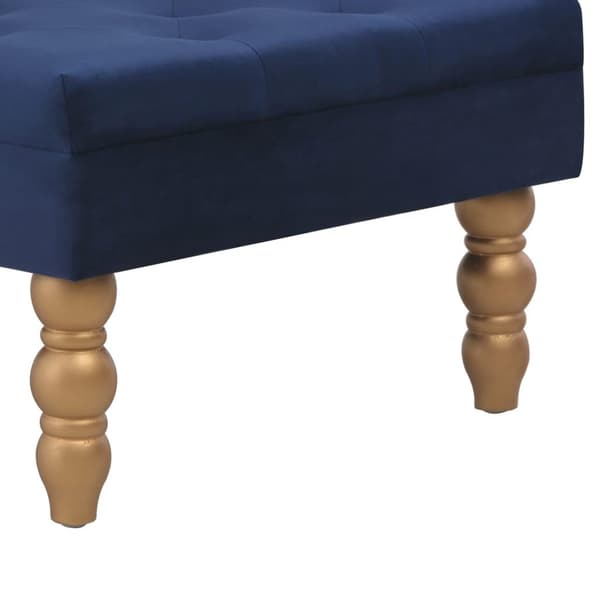 vidaXL Pall marinblå 60x60x36 cm sammet Blå