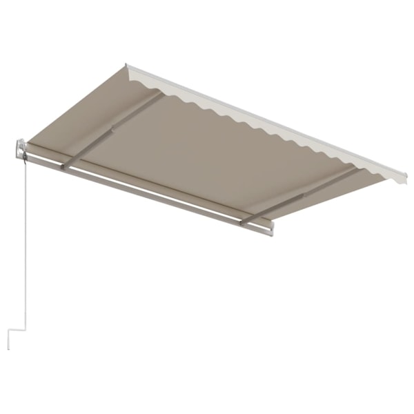 vidaXL Automatisk markis 450x300 cm gräddvit Creme