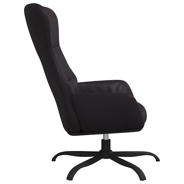 vidaXL Reclinerfåtölj svart konstläder Svart